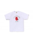 A Bathing Ape Japan College Tee White