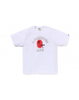 A Bathing Ape Japan College Tee White