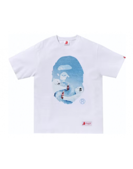 A BATHING APE X COCA COLA PHOTO APE HEAD WHITE