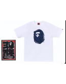 BAPE 30th Anniversary I Tee White Navy