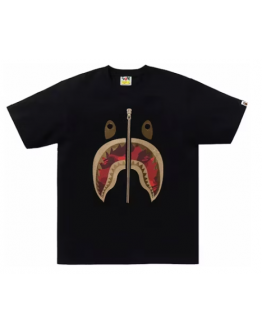 BAPE Color Camo Shark Tee BlackRed