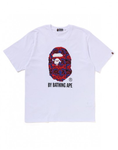 A Bathing Ape Grafity Patern White