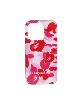 A Bathing Ape Pink ABC Camo iPhone 14 Pro Case