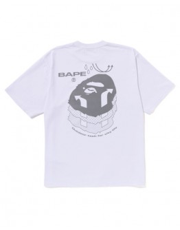 A Bathing Ape Reflective White Tee