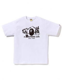 A Bathing Ape Bape Camp Tee White