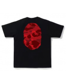 A bathing ape head mirror camo red black