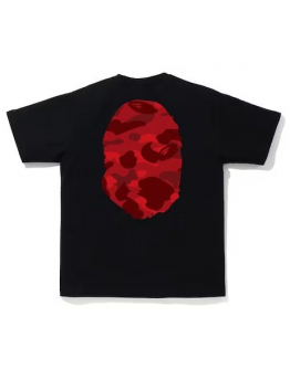 A bathing ape head mirror camo red black