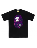 A bathing ape head mirror camo purple black