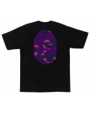 A bathing ape head mirror camo purple black