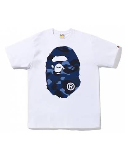 A bathing ape head miror white camo blue 