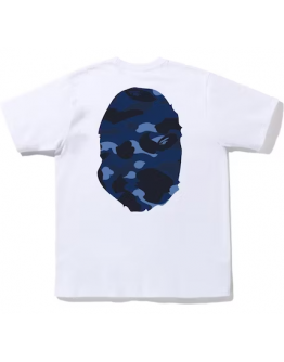 A bathing ape head miror white camo blue 