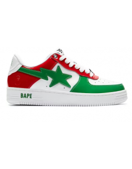 A BathingApe BapeSta GreenRed Shoes