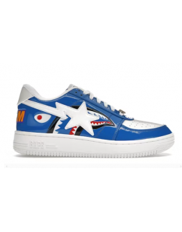 A BathingApe Bape Sta Blue Shark Shoes