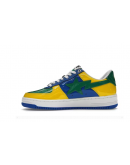 A BathingApe BapeSta Blue X Yellow Shoes