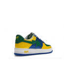 A BathingApe BapeSta Blue X Yellow Shoes