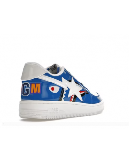 A BathingApe Bape Sta Blue Shark Shoes