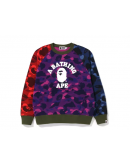 A bathingape crazy camo  crewneck sweatshirt