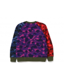 A bathingape crazy camo  crewneck sweatshirt