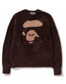 A bathingape face ape knit brown