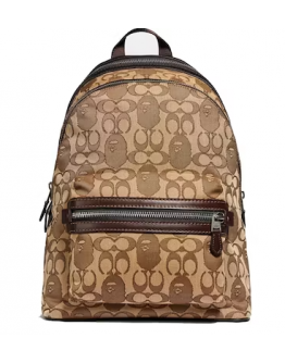 Coach x Bape Academy Backpack Signature Jacquard