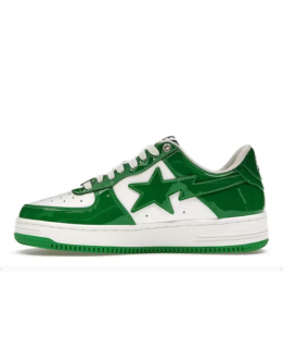 A Bathing Ape Bape Sta Green Shoes