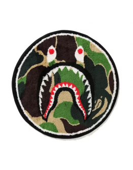 A BathingApe ABC Shark Rug Green