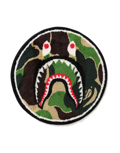 A BathingApe ABC Shark Rug Green