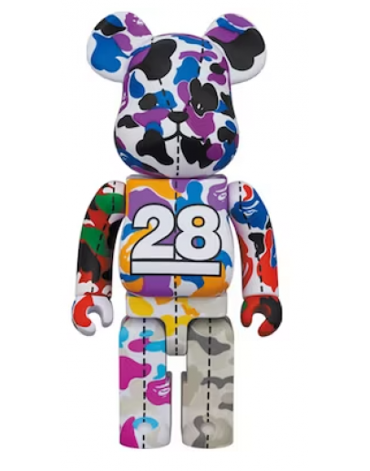 Bearbrick x BAPE 28th Anniversary Camo