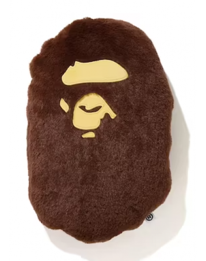 BAPE Ape Head Cushion Brown