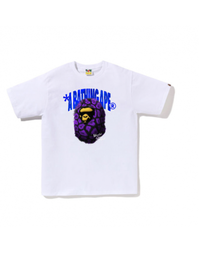 A BathingApe Fur Ape Head Tee White