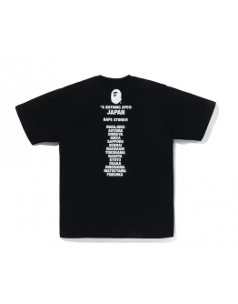 A BathingApe Japan Ape Head Tee Black