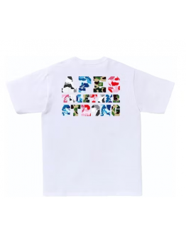 A BathingApe ABC Camo Crazy College ATS Tee White