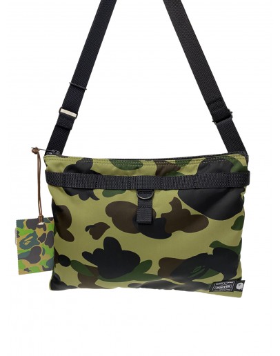 Bathing Ape X Porter Green Camo Sling Bag