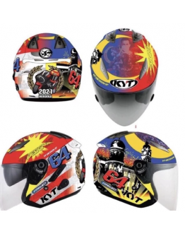 Helmet KYT MERDEKA 64 HELLCAT Design 2021 Limited Production Full