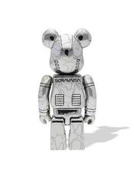 Bearbrick x BAPE x Hajime Sorayama Baby Milo Set Silver