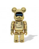 Bearbrick x BAPE x Hajime Sorayama Baby Milo Set Gold