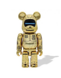 Bearbrick x BAPE x Hajime Sorayama Baby Milo Set Gold