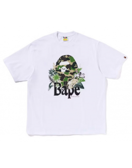 BAPE Flora Big Ape Head Relaxed Fit TeeWhite