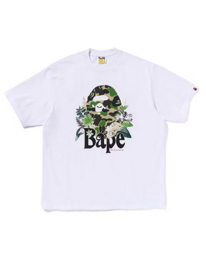 BAPE Flora Big Ape Head Relaxed Fit TeeWhite