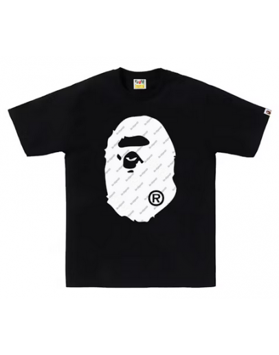 BAPE Hexagram Big Ape Head Tee Black