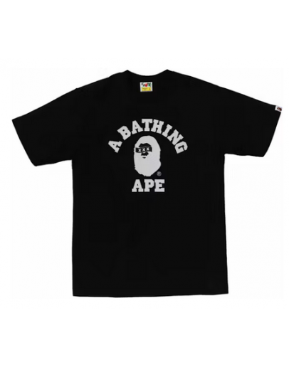 BAPE x God Selection XXX College Tee Black