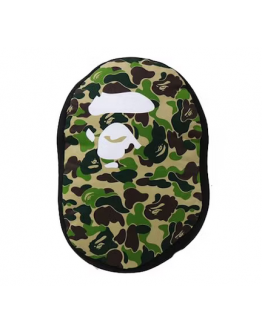 BAPE ABC Camo Ape Head Cushion Green