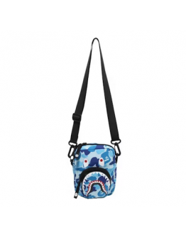 BAPE ABC Camo Shark Mini Bag Blue