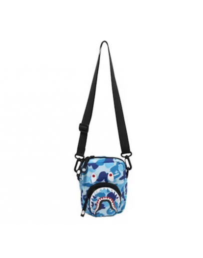 BAPE ABC Camo Shark Mini Bag Blue