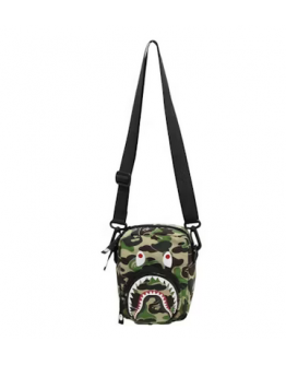 BAPE ABC Camo Shark Mini Bag Green