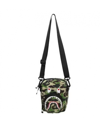 BAPE ABC Camo Shark Mini Bag Green