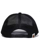 BAPE College Mesh Cap Burgundy