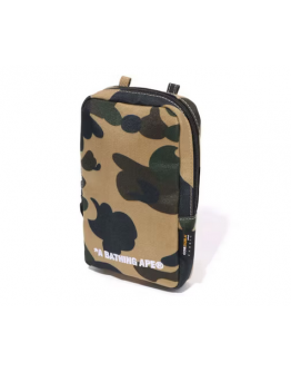 BAPE 1st Camo Cordura Multi Pouch Yellow