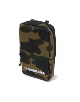 BAPE 1st Camo Cordura Multi Pouch Green 