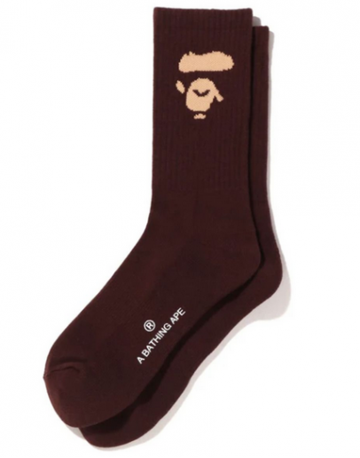 APE HEAD SOCKS BROWN